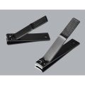 Black Nail Clippers Stainless Steel Super Sharp Nails and Toenails S. 