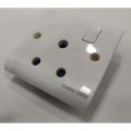 Energy Super White 15A 3 Pin Round Switched Socket A/C 3Pin Round AC Electrical Wall Switch. 