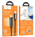 Hoco U125 Benefit Type-C to Lightning 27W Fast Charging Data Cable With Display. 