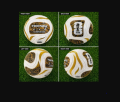 FOOTBALL FIFA World cup - 2026 Sports Match Quality Football is white in color with an Excellent graphics Ball Size 5 Trionda Model-3 GOLDEN COLOUR.