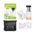 60X Magnifying Glass Lighted Magnifier with 2 LED Lights & 1 UV Light Adjustable Focal Length for Jewelers Gemologists Hobbyists.