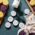 Kitchen Accessories 50g Mooncake Mold Plastic 3D Pattern Pastries Dessert Mold Mini Non-stick Cookie Cake Mould Baking Enthusiasts.