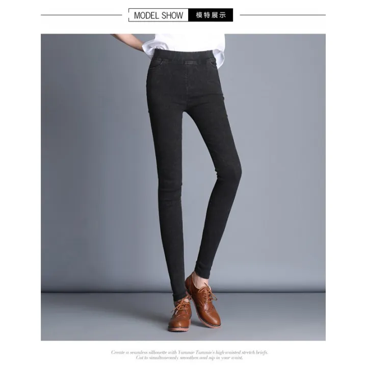 Large%20Size%20Trousers%20For%20Women%20Winter%20high%20waist%20skinny%20slim%20Womens%20Pants%20Female%20Stretch%20Pencil%20Pant%20Pantalon%20Femme%20-%20Image%202