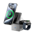 WiWU Wi-W030 Small Square 3 in 1 Wireless Charger. 