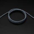 XINHS 24 4-core silver foil wire+silver plated, angkop para sa TRN BA5 KZ ZSX/ZAS/ZS10 CCA PLA13, 4-core silver foil wire+silver plated high fidelity upgraded cable 3.5mm plug. 
