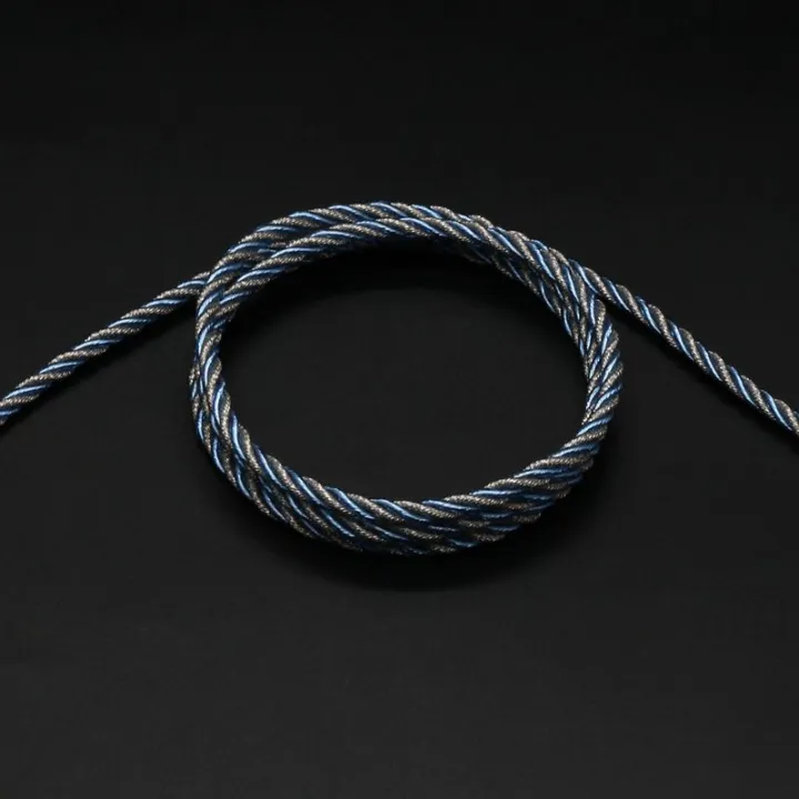 XINHS%2024%204-core%20silver%20foil%20wire+silver%20plated,%20angkop%20para%20sa%20TRN%20BA5%20KZ%20ZSX/ZAS/ZS10%20CCA%20PLA13,%204-core%20silver%20foil%20wire+silver%20plated%20high%20fidelity%20upgraded%20cable%203.5mm%20plug%20-%20Image%202