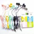 U19 Macaron 1.2M Universal Stereo Music Wired Earphone Headset With Microphone - Headphone-1pcs. 