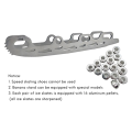Blade Inline Ice Hockey Ski Blade Stainless Steel Inline Figure Skate with Knife Tooth for Adult Kid Roller Skates Shoes 326Mm.