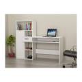KD Study Office Table Desk, Computer Table for Students and Working Professionals | Study Table for Kids and Adults, Computer Table for Home, White Finish.