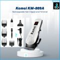 Kemei KM-809A Professional Hair Clipper LCD Display Household Rechargeable Trimmer Haircut Clipper Cutter Styling Tool. 