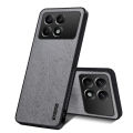 For Xiaomi Poco X6 case Wood Texture Canvas Hrad Shockproof Back Cover For Xiaomi Poco X6 Pro Back cover Phone Cases.
