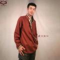 Tibetan Clothing Men's Casual Coat Shirt Pure Cotton Tibetan Satin Edge Stage Performance Tibetan Tibetan Robe Shirt. 