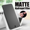 Full Cover Matte Frosted Hydrogel Film for iPhone 14 15 13 X XR 8 Plus TPU Screen Protector iPhone 13 12 Pro XS Max 11 Pro Mini.