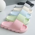 Summer Men and Women's Flip-Flops 2023 Couple Bathroom Slippers Anti-skid Silent Indoor Home Thick soles Shoes Eva Color sandals. 