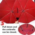 Automatic Open Umbrella Anti-UV Rain Windproof Couple’s Umbrella Large Blue. 