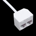6P2C RJ11 Male to Female Two Way Telephone Splitter Converter Cable. 