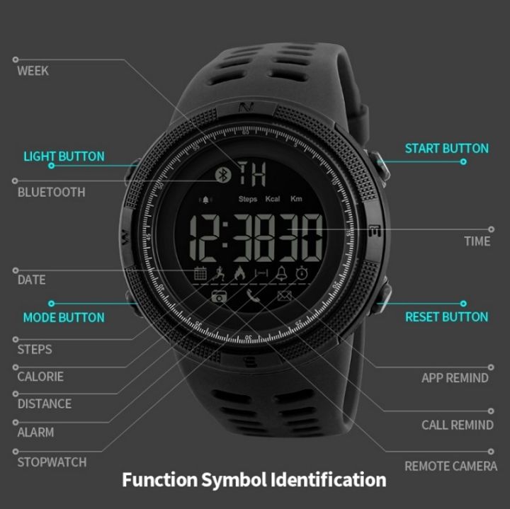 SKMEI%201250%20Men%20Outdoor%20Waterproof%20Sports%20Digital%20Watch%20Multi-Function%20Watch%20-%20Image%203