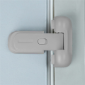 2Pcs Safe Fridge Lock, Child Proof Refrigerator Freezer Door Lock, Protect Refrigerators with Sealing Strips Grey. 
