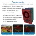Outdoor Solar Motion Sensor Alarm with Remote Control. 