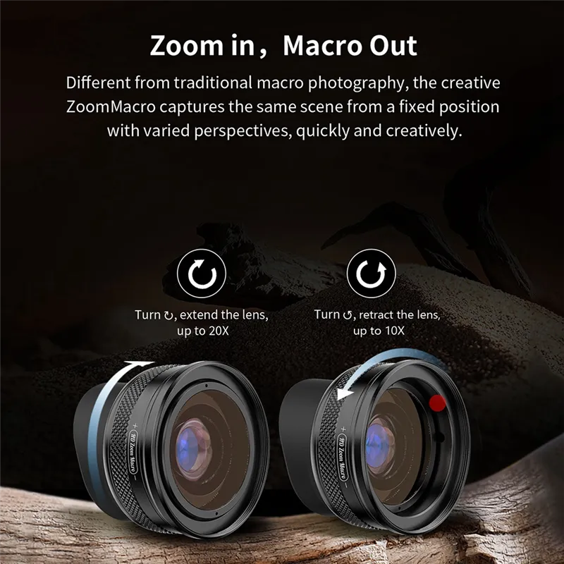 ZM100MM Lens Zoom Macro 20X Lens Telephoto Macro Magnifier Daraz