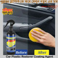 Car Plastic Restorer Coating Agent Auto Plastic Rubber Exterior Repair Clean Refresh Restoration Agent Black Shine Seal - Urmi Collection.