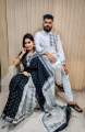 Dhupian Sari and Dhupian Punjabi for Combo Couples Clothing.