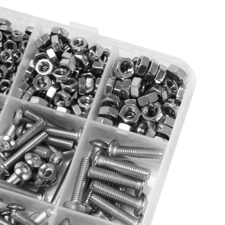 NXFDSIOZ%202%20set%20Screw%20and%20Nut%20Kit,Machine%20Screw%20and%20Nut%20Kit,%20M3%20M4%20M5%20Stainless%20Steel%20Button%20Head%20Hex%20Socket%20Head%20Cap%20Bolts%20Screws%20-%20Image%206
