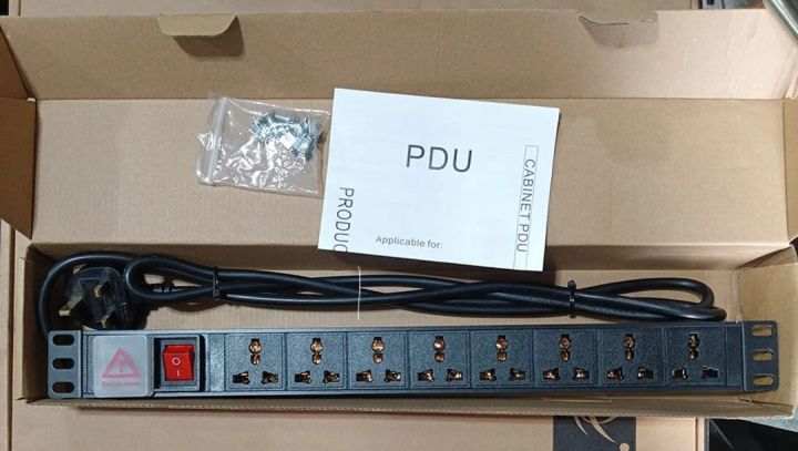 8 port power distribution unit for cabinet PDU-1U-M8-K