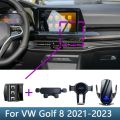 For Volkswagen VW Golf 8 MK8 2021 2022 2023 Car Phone Holder Special Fixed Bracket Base Wireless Charging Interior Accessories. 