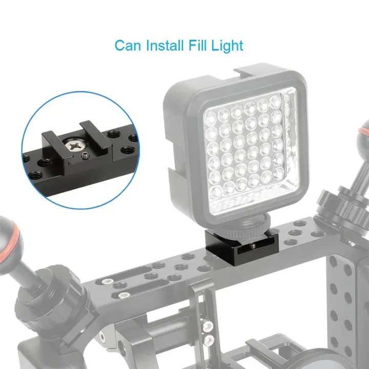 Cold%20Shoe%20Mount%20Aluminum%20with%201/4%20Thread%20for%20Camera%20Cage%20Flash(2%20PCS)%20-%20Image%202