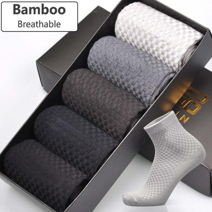 Men Bamboo Fiber Sport Socks Men's Women Breathable Compression Short Long Socks Business Casual