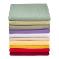 Double Layer Gauze Crepe Cloth 100% Cotton Fabrics High Quality Textile By The Meter for Dress Clothing Sewing Pleated Soft Blue. 