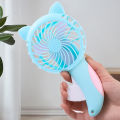 Cartoon Hand-Pressed Hand-Cranked Small Fan Mini Student Portable Hand-Held Fan Manual Children's Fan Toys Summer Cooling Fan. 