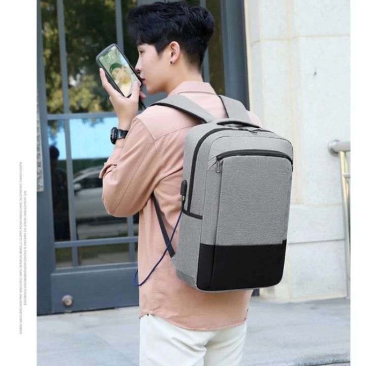 Waterproof%20Business%20Backpack%20Men%20Multifunction%20Men's%20Stylish%20Backpack%20Reflective%20Design%20Black%20Backpacks%20Usb%20Charging%20Back%20Bag%20-%20Image%203