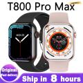 T800 Pro Max Smartwatch 1.99 Display Watch 8 Wireless Charger Calling. 
