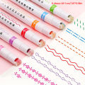 【Popular Categories】 Funny Double Line Pattern Outline Marker Pen Hand Account Multi-colored Pen Quick Dry Mark Notes Painting Highlighter. 
