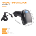 F20 Handheld Wired Ccd Barcode Scanner Portable 32Bit Usb Cable A4 Bar Code Reader For Pos System.
