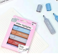 New Metallic Glitter Highlighter Markers - Vibrant Colors, Non-Permanent, Fine Point, Stationery Essentials. 