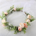 Floral Garland Wedding Floral Headwear Girl Crown Women Hair Accessories Festival Headpiece Headdress.