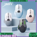 LINGBAO M8 Tri-Mode Wireless Gaming Mouse.