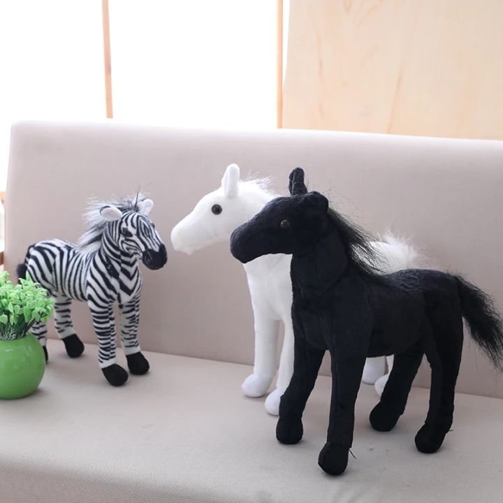 30cm%20Simulation%20Horse%20Plush%20Toys%20Cute%20Stuffed%20Animal%20Zebra%20Doll%20Soft%20Realistic%20Horse%20Toy%20Kids%20Birthday%20Gift%20-%20Image%202