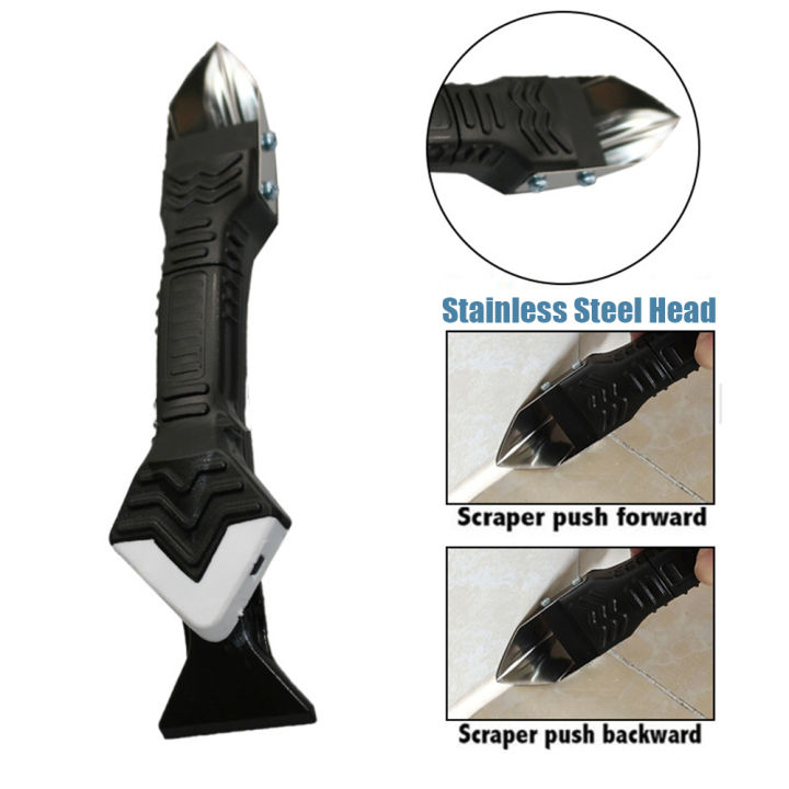 KOGEEK%20Caulk%20Remover%20Tool%203%20in%201%20Metal%20Caulking%20Tool%20with%206%20Silicone%20Pads%20Sealant%20Finishing%20Tools%20Glass%20Glue%20Angle%20Scraper%20for%20Kitchen%20Bathroom%20Window%20Ceramic%20Tile%20Floor%20-%20Image%203