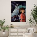bilibili Spirited Away Chihiro Poster Prints Wall Sticker Painting Bedroom Living Room Decoration Office Home Self Adhesive. 