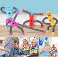 1Pcs Plastic Telescopic Toys with Shape Changing Robot Telescopic Tube, Telescopic Suction Cup Robot Toy, Stress Relief Telescopic Robot Fidget Toys for Kids.