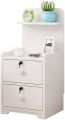 Bedside Table, 2 locker Drawer with Storage Shelf  JIMEOG Night Simple and modern Stand Bedroom Furniture Quarto Cabinet Bedside Table. 