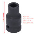 Square Tap Socket, Square Socket 1/2 Inch Black Phosphate Coated for Pneumatic Wrench. 