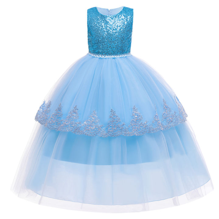 Girls Dresses Wedding Party Colors 120cm-170cm Ball Gown
