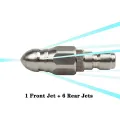 2X Pressure Washer Sewer Jetter Nozzle with Stainless Steel, Design Sewer Jet Nozzle,1/4Inch Quickly Connector. 