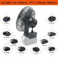 8 Inch Electric Fan Floor Fan Household Desktop Fan Outdoor Camping Fan For Makita For Dayi For Quanyou 18V 20V Li-ion Battery. 