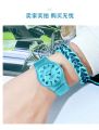 WOKAI high quality casual fashion feminine eco-friendly silicone quartz watch waterproof schoolgirl classic retro simple clock. 
